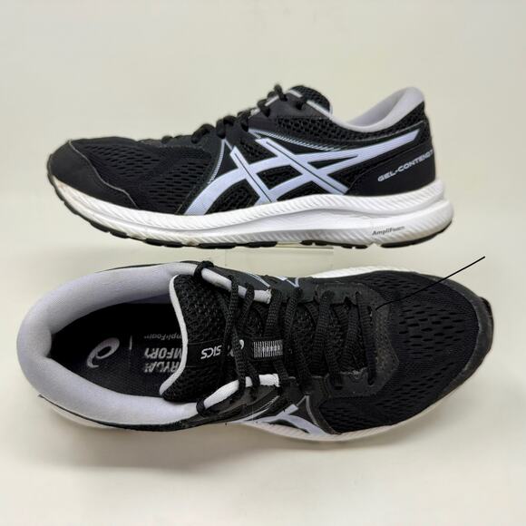 ASICS Gel Contend-7 Run Shoes Womens Sz 10 Black White Lightweight I.7.1 Durable - Picture 4 of 16
